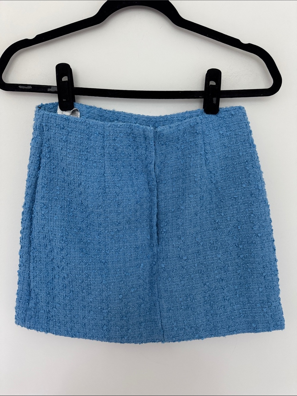 H&M NWT Matching Blazer and Skirt Set Blue Tweed - Size XS/2 - Picture 7 of 9